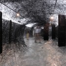 Chiharu Shiota, installazione site specific per la mostra / site-specific installation